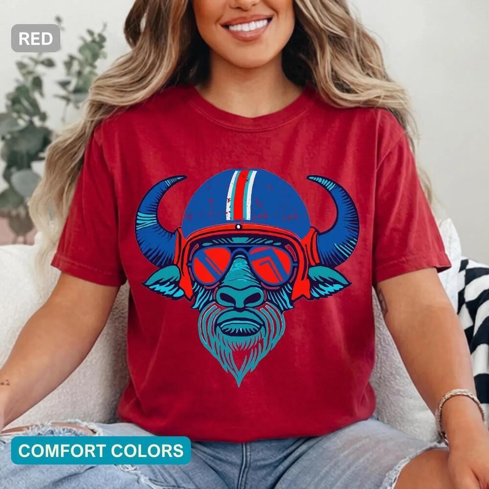 Retro Buffalo T Shirt, Bill Football Shirt, S Game Day Tee